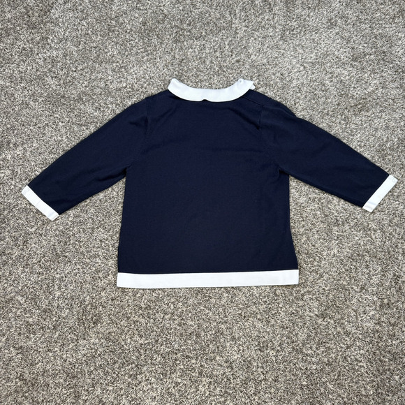 Women’s Christopher Banks Black and White Blouse Collared Size‎ Small - Picture 8 of 10